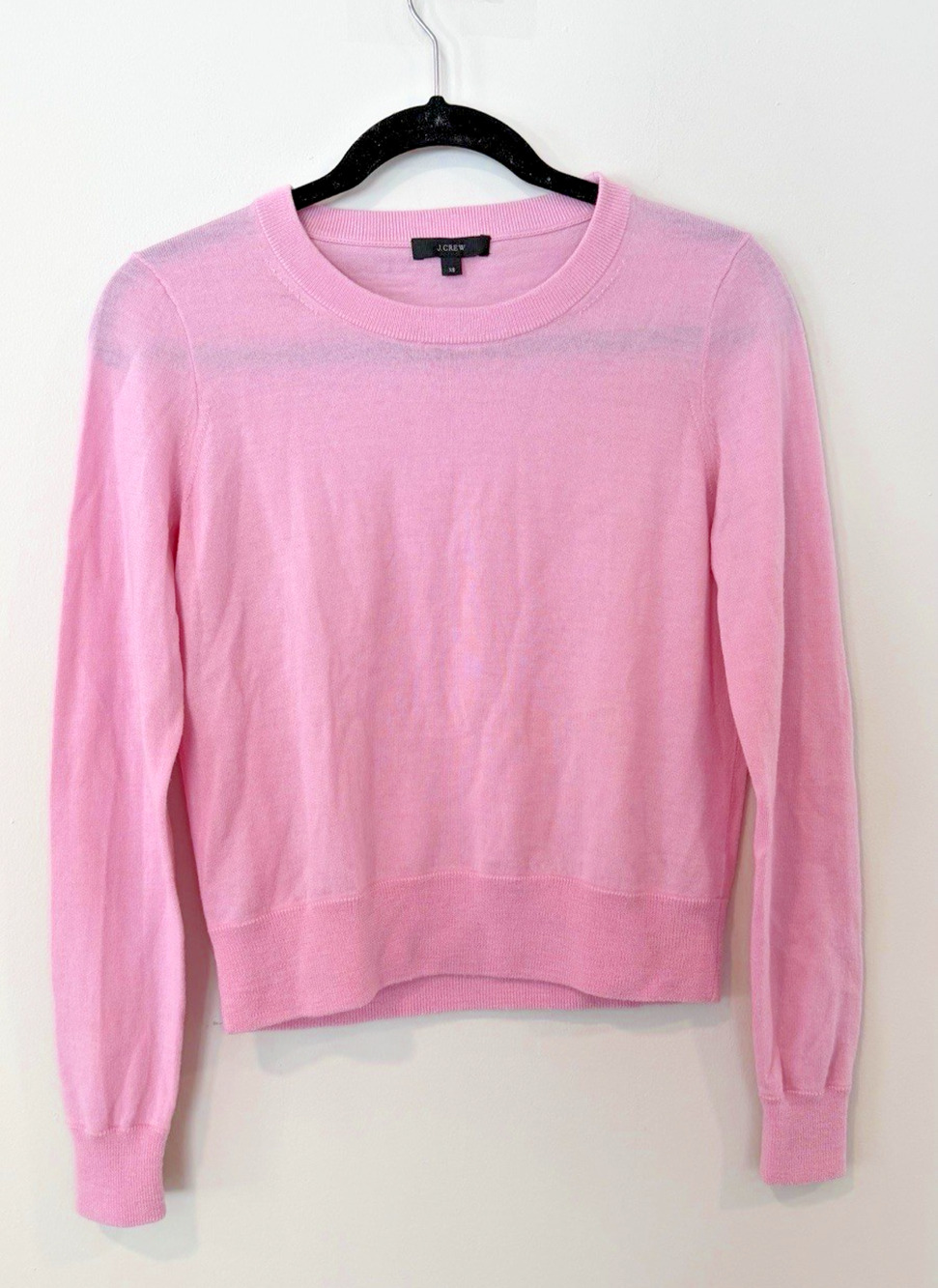 J. Crew Long Sleeve Merino Wool Crew Neck Sweater Pullover Lightweight Size XS